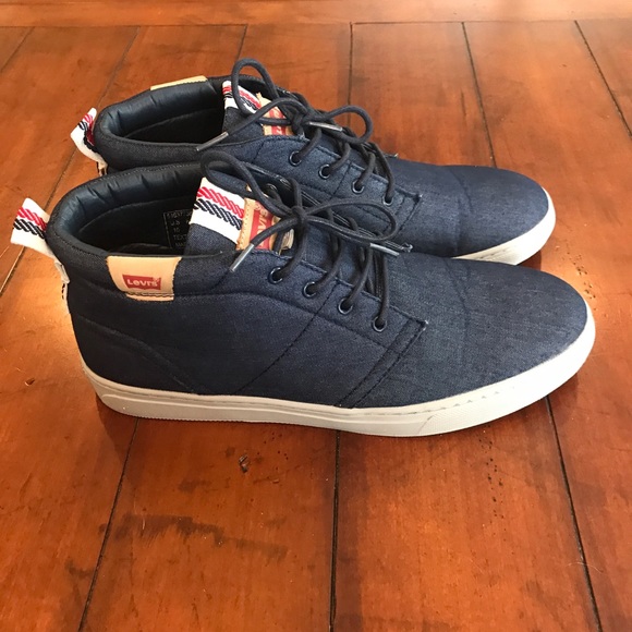 Levi Canvas Sneaker Men Size 10 - Picture 3 of 5